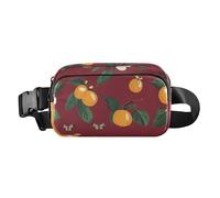 Fashion Fanny Marsupio Bellezza Fico d'India Frutta Bianca Uomini Donne Mini Sling Chest Bag con Tracolla Regolabile Borse Sportive per Viaggi Shopping Corsa, 02, 1 Size