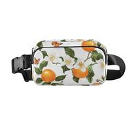 Fashion Fanny Marsupio Bellezza Fico d'India Frutta Bianca Uomini Donne Mini Sling Chest Bag con Tracolla Regolabile Borse Sportive per Viaggi Shopping Corsa, 18, 1 Size