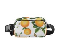 Fashion Fanny Marsupio Bellezza Fico d'India Frutta Bianca Uomini Donne Mini Sling Chest Bag con Tracolla Regolabile Borse Sportive per Viaggi Shopping Corsa, 16, 1 Size