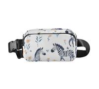 Fashion Fanny Marsupio Carino Capybara Bianco Uomini Donne Mini Sling Chest Bag con Cinghia Regolabile Crossbody Borse Sportive per Viaggi Shopping Corsa, 11, 1 Size
