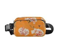 Fashion Fanny Marsupio Chic Garofano Arancione Mini Sling Chest Bag Crossbody Borse Sportive per Viaggi Shopping Corsa, Colore 01, 1 Size