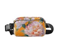 Fashion Fanny Marsupio Chic Garofano Arancione Mini Sling Chest Bag Crossbody Borse Sportive per Viaggi Shopping Corsa, Colore 02, 1 Size
