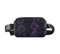 Fashion Fanny Marsupio Retro Bellflower Teal Mini Sling Chest Bag Crossbody Borse Sportive per Shopping Running, Colore 20, 1 Size
