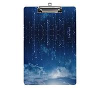 Fashion Forest Tree Star Moon Night Appunti formato A4 Divertente estetica lavoro Studiare Lettera Lavagna per appunti standard 12,5×8,5 in faesite per aula scolastica Bambini che scrivono disegno
