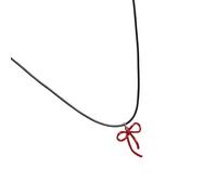 Fashion Forward Bowknot Collana con ciondolo a forma di fiocco vivace elegante impilabile accessorio per donne amiche familiari amanti, Misura unica, come descritto, come descritto