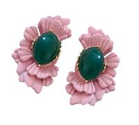 Fashion Forward Orecchini floreali con fascino turchese versatili orecchini a perno gioielli per appuntamenti notturni e abiti casual vintage fiore orecchini per le donne