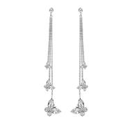 Fashion Forward - Orecchini pendenti a forma di farfalla con cristalli e cristalli, design leggero per abbigliamento formale con strass scintillanti, Misura unica, come descritto, come descritto