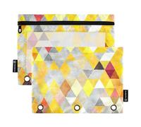 Fashion Geometry Trend (9) Raccoglitore ad anelli tascabile per raccoglitori con 3 anelli per accessori di cancelleria per esami, tendenza geometrica alla moda (9), 1 sizex2, cartone animato, Tendenza