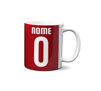 Fashion Graphic Tazza personalizzata in ceramica tifosi ultras squadra personalizza la tazza mug con nome e numero tifosi ultras squadra del cuore tifoso (Granata)