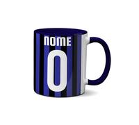 Fashion Graphic Tazza personalizzata in ceramica tifosi ultras squadra personalizza la tazza mug con nome e numero tifosi ultras squadra del cuore tifoso (Nerazzurro/blu)