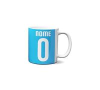 Fashion Graphic Tazza personalizzata in ceramica tifosi ultras squadra personalizza la tazza mug con nome e numero tifosi ultras squadra del cuore tifoso (Biancoceleste)