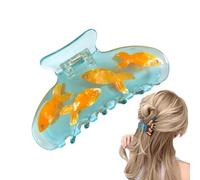 Fashion Hair Claw per donne, novità per capelli a bosco,Novità acetata di pesce divertente gust - Strumento moderno per il copricapo, per acconciatura, tagli di capelli corti a cavallo per donne ragaz