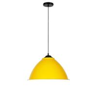 Fashion Hanging Lamp, Stylish Bohemian Ceiling Chandelier, Color Pendant Lights with E27 Base, Aluminum Lampshade for Coffee Shop, Bar Counter, Club, Living Room(Yellow)