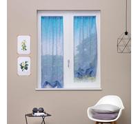 fashion home Pagano Coppia Tendine - Tenda a Vetro - Tendina a Vetro Tinta Unita - Tessuto semitrasparante - Misura 60x150-60x230cm