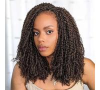 FASHION IDOL Kinky Curly V Bulk capelli umani per trecce a torsione dreadlock Extension Loc Repair Afro Kinky Curly, capelli umani da intrecciare, 3 bulk 3oz