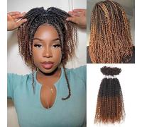 FASHION IDOL Kinky Curly V Bulk capelli umani per trecce a torsione dreadlock Extension Loc Repair Afro Kinky Curly, capelli umani da intrecciare, 3 bulk 3oz
