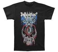 Fashion Inquisition Men's Ominous T-Shirt Short Sleeve Black M