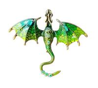 Fashion Lappel Spilla in metallo con drago, elegante spilla decorativa con drago, spilla unica con drago, spilla dorata, drago, spilla nera Dragon Pins Punk Dragon Badge, Siehe Beschreibung, Vedi