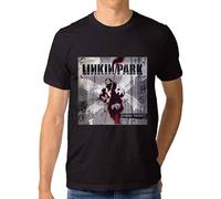 Fashion Linkin Park Hybrid Theory T Shirts for Mens Short Sleeve 100% Cotton Man Tee Tops New Men T Shirt Black XXL