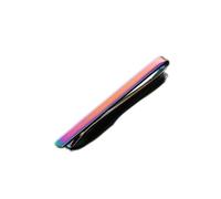 Fashion Magic Color Slender Tie Clip Box per abiti formali da uomo in acciaio inossidabile (D)