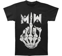 Fashion Men's Summer T-Shirt Motionless in White Men's Middle Finger T-Shirt Men Cotton T Shirt Size M