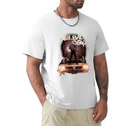 Fashion Men's T-Shirt Ash Vs Evil Dead Poster White L