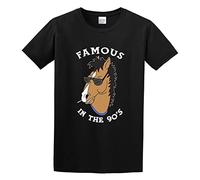 Fashion Men's T-Shirt Bojack Horseman Cool Tshirt Famous in The 90S Crew Neck Tops Tee Black L