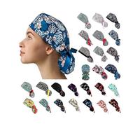 Fashion Print Scrub Theatre Cap Doctors/nurses/vets/chef Hat Tie Back