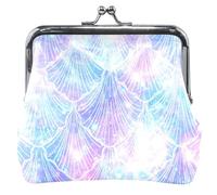 Fashion Purple Glitter Custom Leather Wallet for Women Girls Buckle Kuss Lock Small Wallet Purple Glittery Trend Classic, Trendy Glitter Lilla, Classico, Lilla glitterata alla moda, Classico