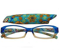 Fashion Reading Glasses - Exotic Orient Turquoise +2.0 by ilovemyreadingglasses