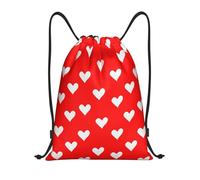 Fashion Sacca da Ginnast Cute Love's Red Hearts Borsa Sportiva Personalizzato Borse da Palestra per Viaggi, Compleanno, Natale