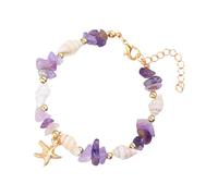 Fashion Sea Charm Bracciale con perle in lega, perfetto per giovani donne e amanti della moda, Taglia unica, come descritto
