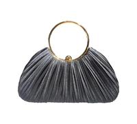 Fashion Shoulder Bag Pleated Satins Design Evening Purse with Chain Strap Dinner Bag Ideal for Various Social Occasion Lightweight Purse