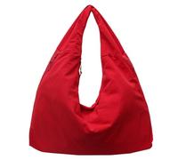 Fashion Shoulder Bag, Solid Color Tote Bag for Women, Textured Draped Shoulder Bag, Nylon College Bag for Gym, Work, Travel Use,Solid Color Tote Bag for Women, Fashion Shoulder