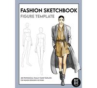 Bye Bye Studio Fashion Sketchbook Female Figure Template (Tascabile)
