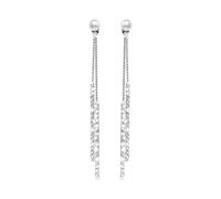 Fashion Sterling Silver Bling Design Long Dangle Drop Hypoallergenic & Nickel Free Stud Drop Dangle Earrings Jewelry for Girls Women