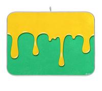 Fashion Street Graffiti Pittura Arancione Verde Scolapiatti Stuoia Scolapiatti Stuoie per Cucina Contatore Scolapiatti Stuoie Asciugatrice Stuoia Cucina Stuoia per asciugare i piatti Grande 18 x 24
