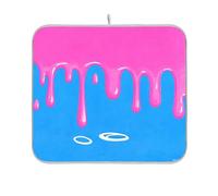 Fashion Street Graffiti Pittura Blu Rosa Stendibiancheria stuoia scolapiatti cucina bancone scolapiatti stuoie per cucina bancone asciugatrice tappetino 16 x 18