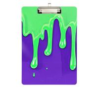 Fashion Street Graffiti Pittura Verde Viola Meeting Appunti Acrilico Carino per Calcio Softball Coaching Dimensioni 9 x 12