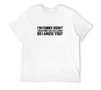 Fashion T-Shirt Mens Funny HowJoe Pesci I'm Funny How ? Black XXL