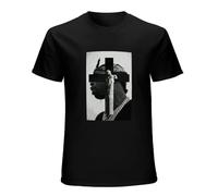 Fashion T-Shirt Pop Smoke Christ Black S
