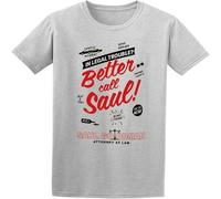 Fashion T-Shirts Better Call Saul Poster Grey M