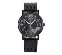 Fashion Top The Wild Creative Lady Belt Ladies Mesh Watch Fashion Ultime Orologio da polso da donna 1001, Nero , misura unica