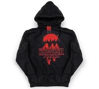 Fashion UK Felpa Stranger Things Sottosopra Bike Biciclette Felpa con Cappuccio Nera Unisex Adulto Ragazzo (XL)