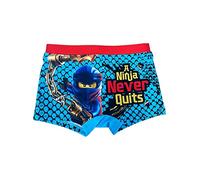 Fashion UK Ninjago Costume Ninja Bambino - Costume Piscina Bambino - Costume da Bagno Bimbo - Boxer Mare - Costumi Mare - Abbigliamento Bambini (IT, età, 5 Anni, 6 Anni, Regular, Azzurro)