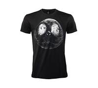 Fashion UK T-Shirt Jack Skellington Nightmare Before Christmas. Modello Jack Skeletron. Maglia Unisex Nera. Adulto Ragazzo. (XL)