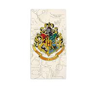 Fashion UK Telo Mare Harry Potter Grande 70x140 centimetri 100% Cotone Modello Hogwarts Mappa del Malandrino Asciugamano Telo Piscina Ufficiale Beige
