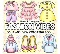 Fashion Vibes Coloring Book : Bold & Easy Coloring Book for All Ages