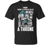Fashion WomensMens Super Saiyan God Throne Funny 3D Print Causal T- Shirt