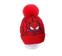 FASHION YO - Berretto/beanie invernale con sciarpa per bambini, con personaggi di Spider Man e Elsa, per ragazzi e ragazze di età 2-10 anni. Berretto/beanie termico in pile con pompon, per esterni